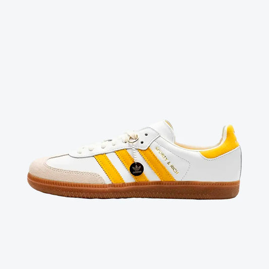 Adidas Samba OG x Sporty & Rich "Bold Gold" Bianco

